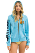 Retro BOURBON AND BEYOND 2025 ZIP HOODIE RELAXED - AQUA