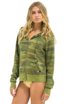 Retro BOLT HOODIE - CAMO NEON PINK