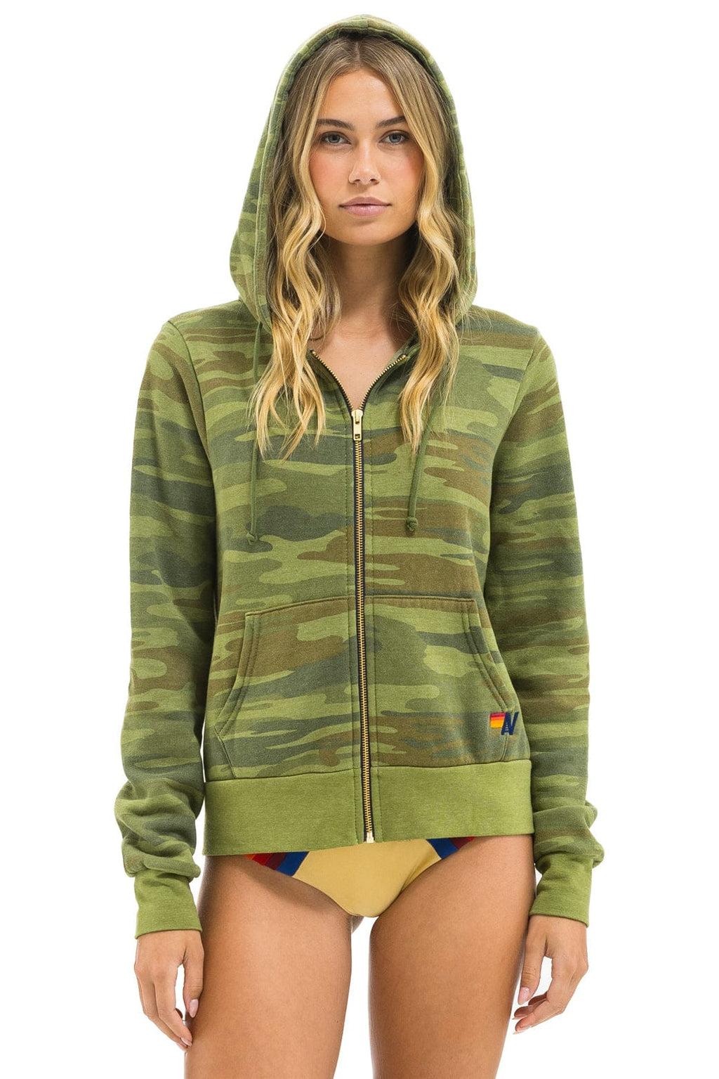 Retro BOLT HOODIE - CAMO NEON PINK