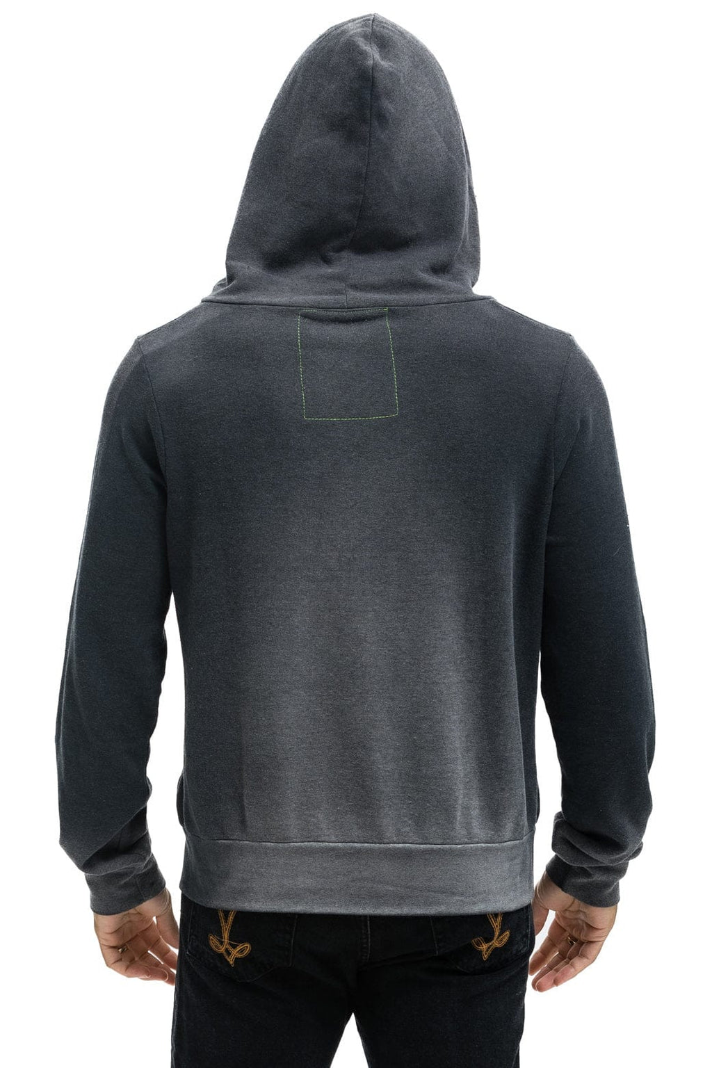 Retro NINJA PULLOVER HOODIE - FADED SMOKE