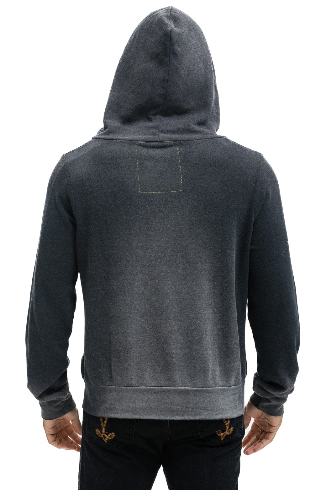 Retro NINJA PULLOVER HOODIE - FADED SMOKE