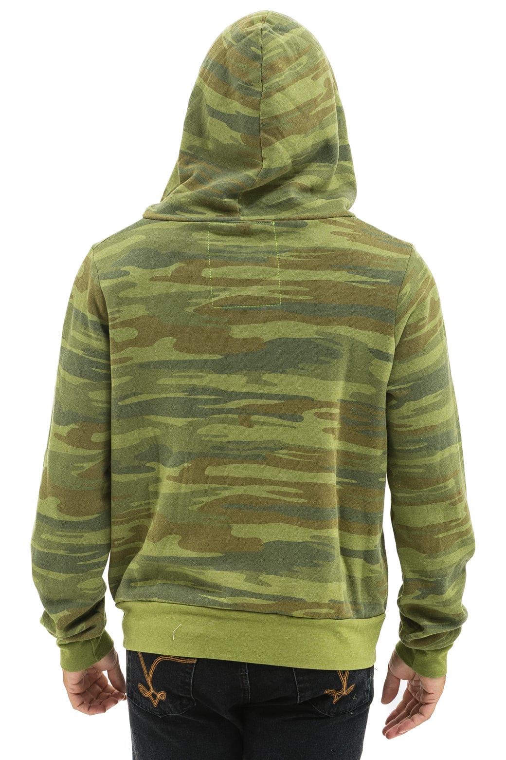 Retro HEART 2 HOODIE - CAMO NEON PINK