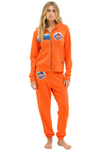 Retro NY METS 5 STRIPE UNISEX SWEATPANTS - ORANGE BLUE