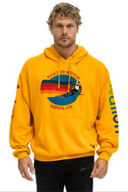 Retro AVIATOR NATION ASPEN RELAXED PULLOVER HOODIE - GOLD