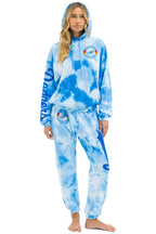 Retro LOS ANGELES DODGERS HAND DYED RELAXED PULLOVER HOODIE - TIE DYE BLUE