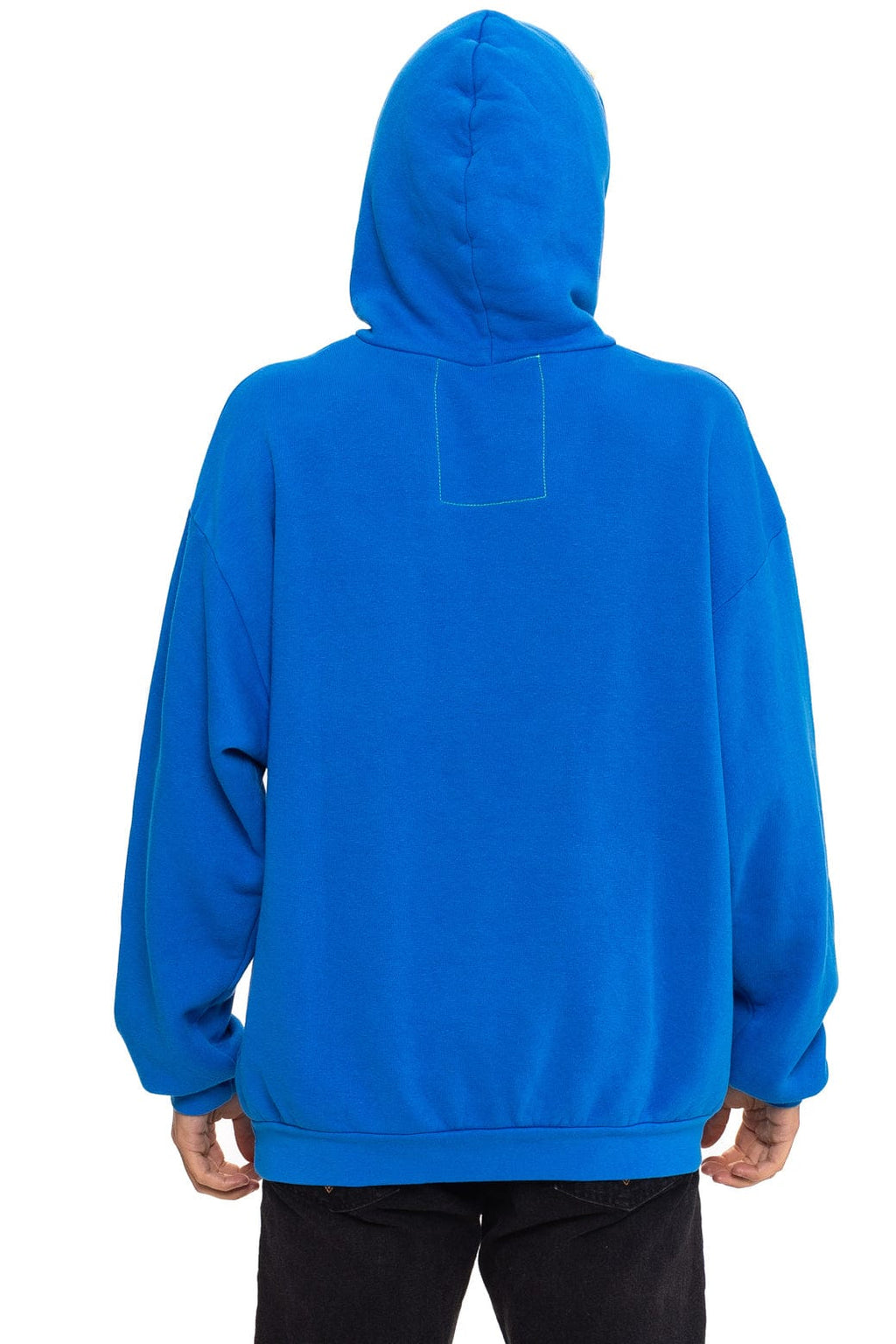 Retro LOGO PULLOVER RELAXED HOODIE - ADVENTURE BLUE