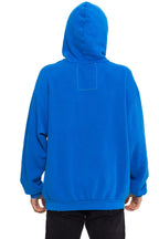 Retro LOGO PULLOVER RELAXED HOODIE - ADVENTURE BLUE