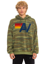 Retro LOGO PULLOVER RELAXED HOODIE - CAMO