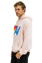 Retro LOGO PULLOVER RELAXED HOODIE - LIGHT PINK