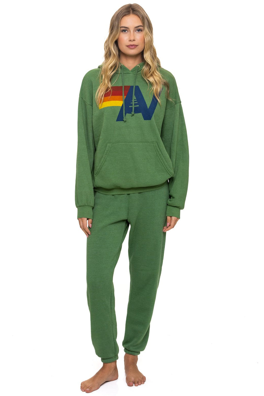 Retro LOGO PULLOVER RELAXED HOODIE - PALM