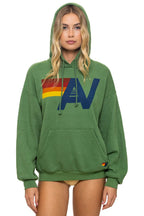 Retro LOGO PULLOVER RELAXED HOODIE - PALM