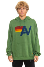 Retro LOGO PULLOVER RELAXED HOODIE - PALM