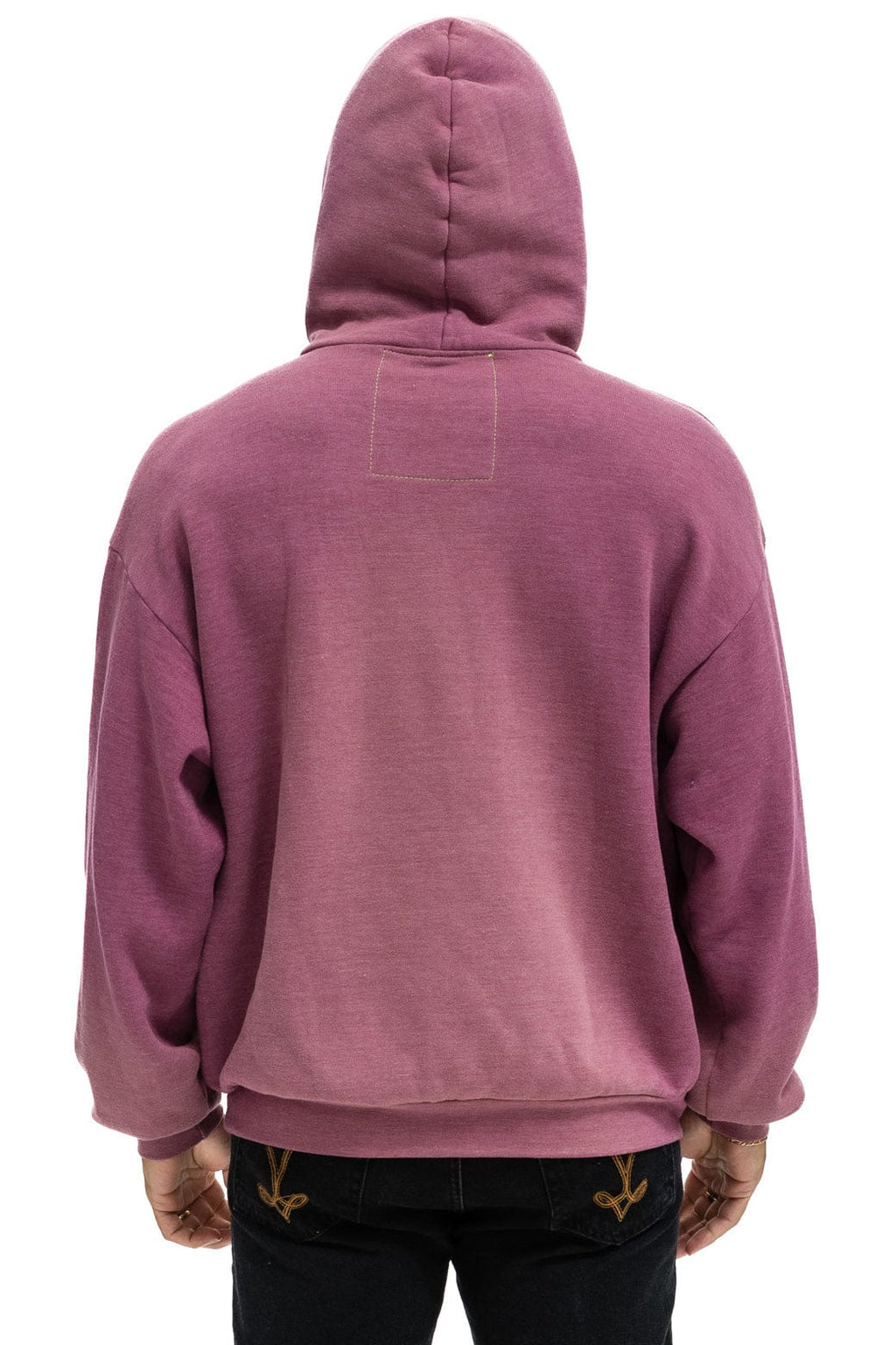 Retro VINTAGE LOGO RELAXED PULLOVER HOODIE - FADED BERRY