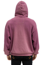 Retro VINTAGE LOGO RELAXED PULLOVER HOODIE - FADED BERRY