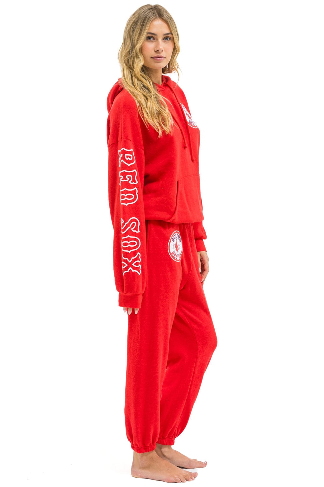 Retro RED SOX UNISEX SWEATPANTS - RED