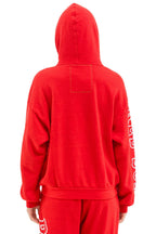 Retro RED SOX RELAXED PULLOVER HOODIE - RED