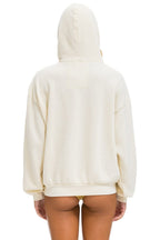 Retro WAVE STRIPE 4 PULLOVER HOODIE RELAXED - VINTAGE WHITE VINTAGE WHITE