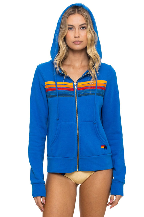 Retro 5 STRIPE HOODIE - ADVENTURE BLUE