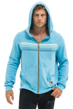Retro 5 STRIPE HOODIE - AQUA AQUA