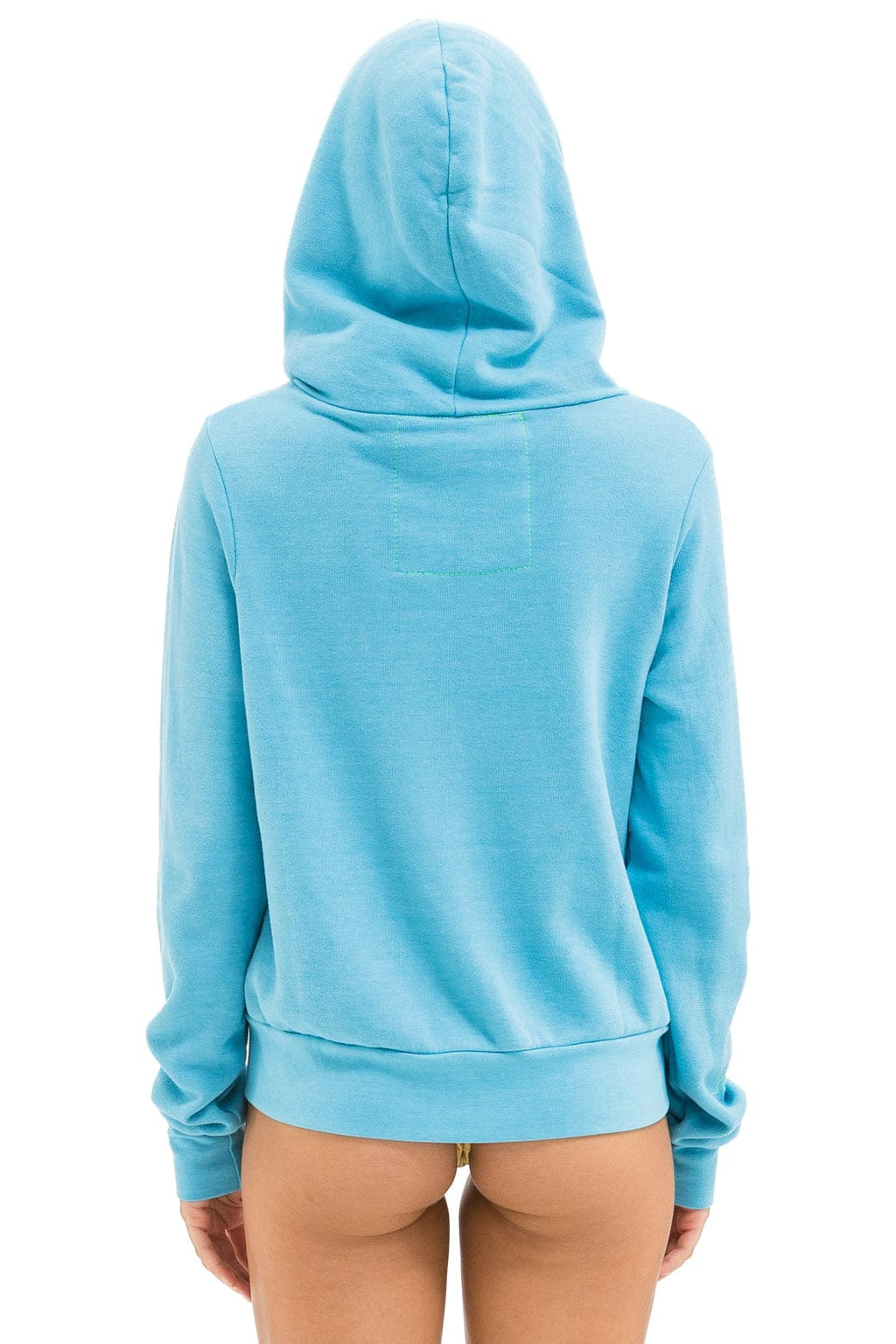 Retro 5 STRIPE HOODIE - AQUA WHITE NEON