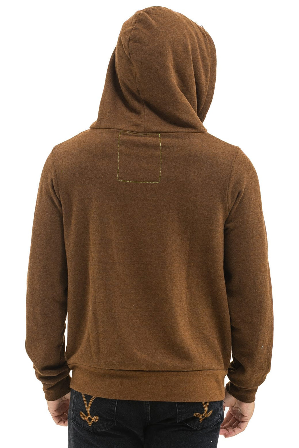 Retro 5 STRIPE HOODIE - CHOCOLATE WHITE NEON