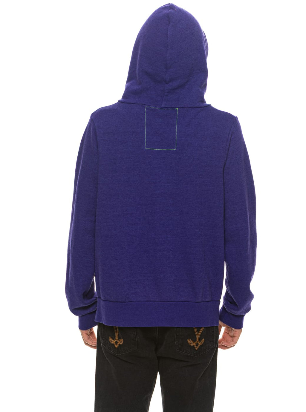 Retro 5 STRIPE HOODIE - DEEP PURPLE