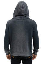 Retro 5 STRIPE HOODIE - FADED SMOKE