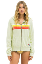 Retro 5 STRIPE HOODIE - LIME CREAM WHITE NEON