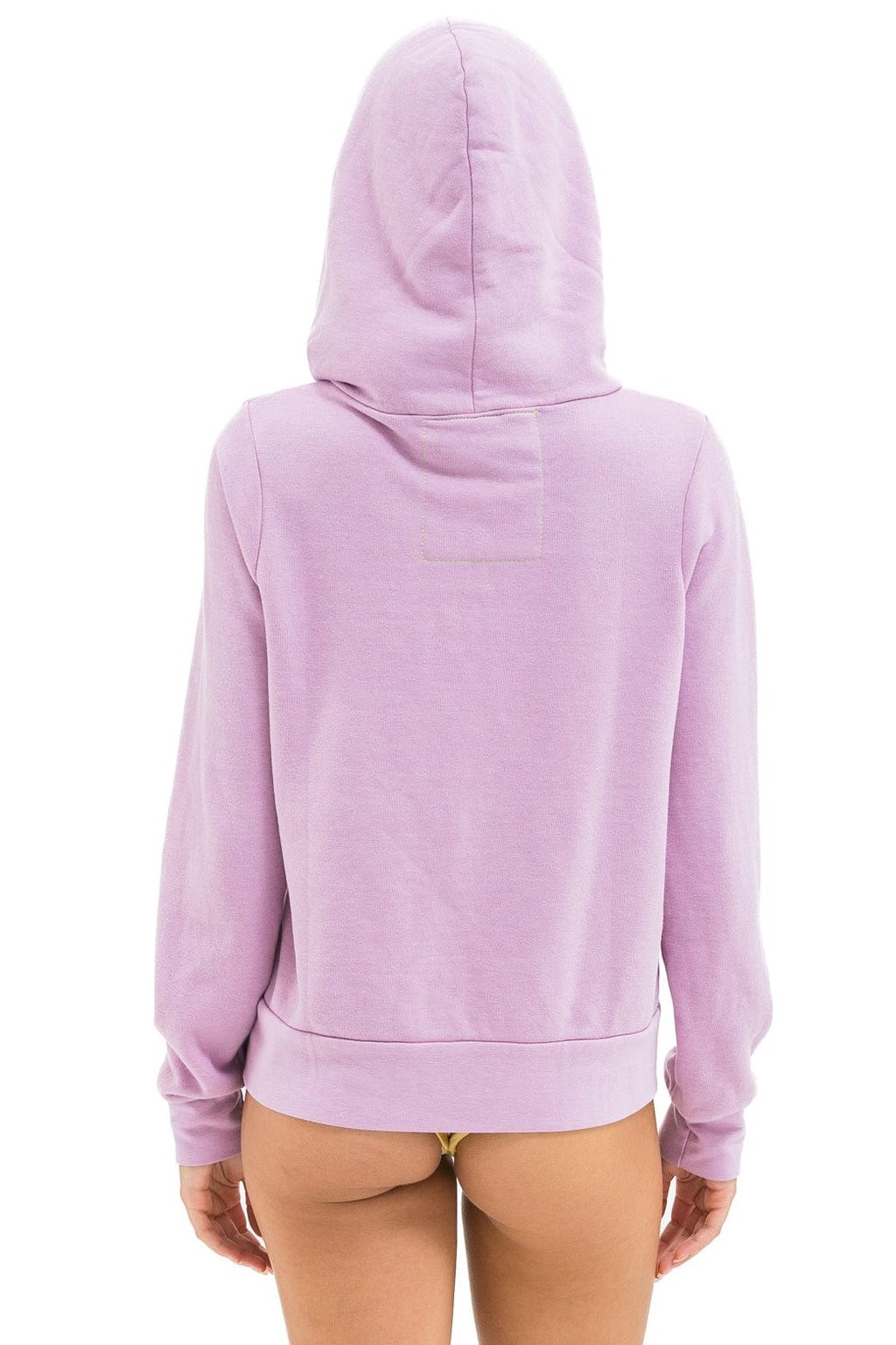 Retro 5 STRIPE HOODIE - MAUVE WHITE NEON