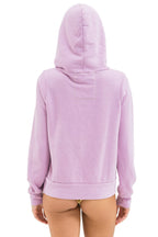 Retro 5 STRIPE HOODIE - MAUVE WHITE NEON