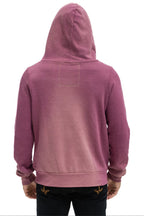Retro VENICE SURFER ZIP HOODIE - FADED BERRY