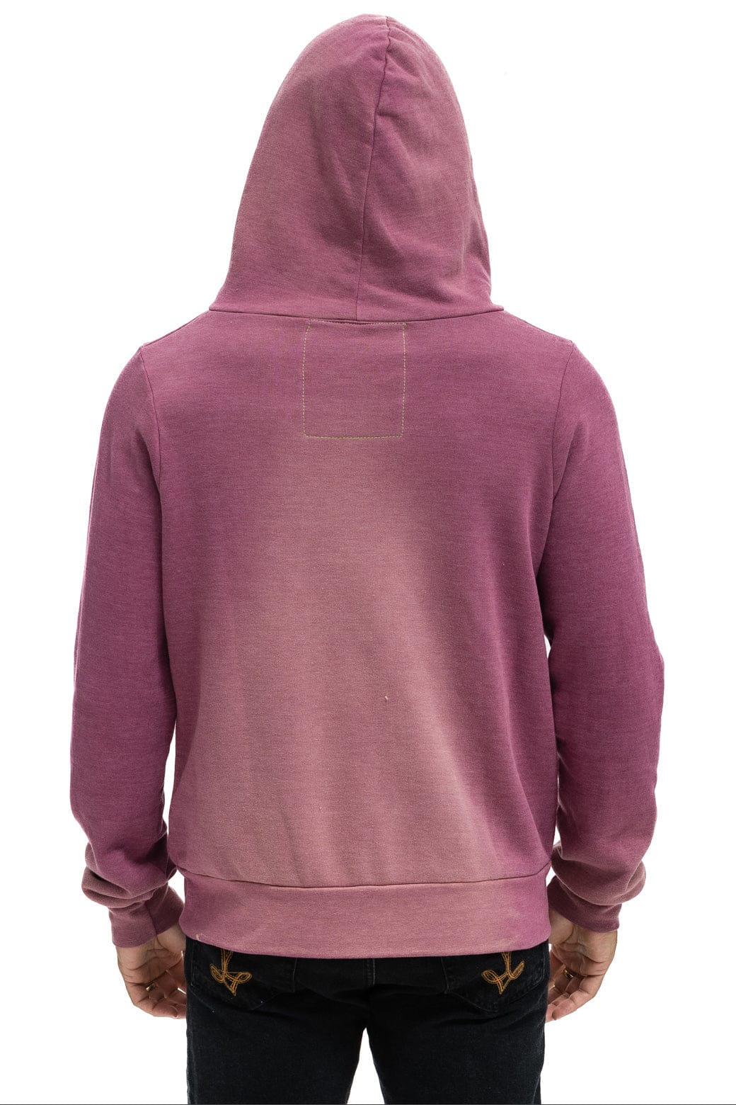 Retro VENICE SURFER ZIP HOODIE - FADED BERRY
