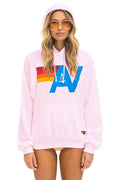 Retro LOGO PULLOVER RELAXED HOODIE - LIGHT PINK