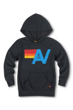 Retro KIDS LOGO PULLOVER HOODIE - CHARCOAL