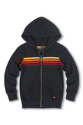 Retro KIDS 5 STRIPE HOODIE - CHARCOAL