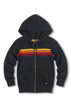 Retro KIDS 5 STRIPE HOODIE - CHARCOAL
