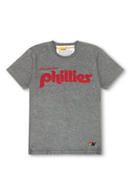 Retro PHILLIES BOLT CREW TEE - HEATHER GREY