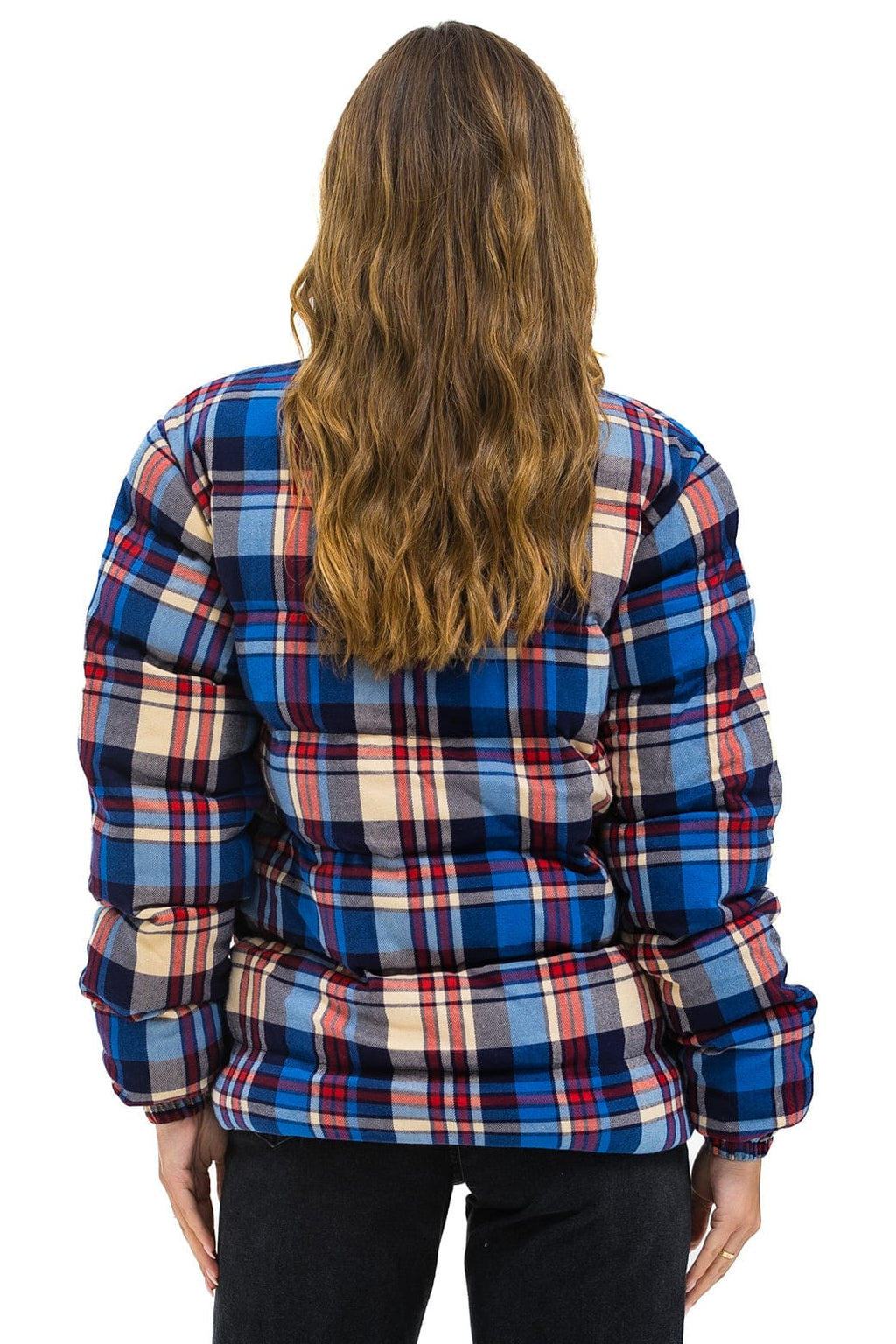 Retro UNISEX PLAID TRAVELER JACKET - PATRIOT PLAID