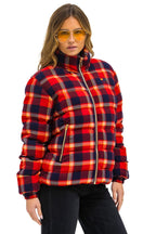 Retro UNISEX PLAID TRAVELER JACKET - RUGBY PLAID