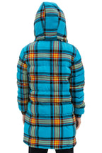 Retro PLAID UNISEX LONG TREKKER JACKET - JACKSON PLAID