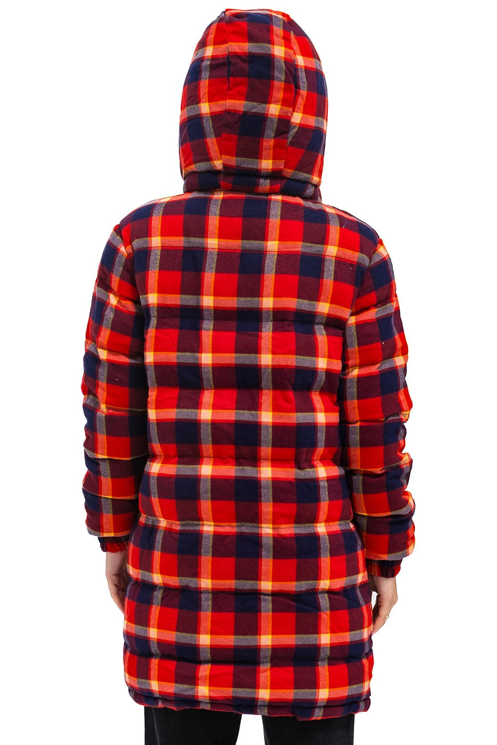 Retro PLAID UNISEX LONG TREKKER JACKET - RUGBY PLAID