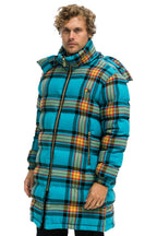 Retro PLAID UNISEX LONG TREKKER JACKET - JACKSON PLAID