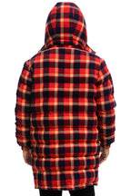 Retro PLAID UNISEX LONG TREKKER JACKET - RUGBY PLAID