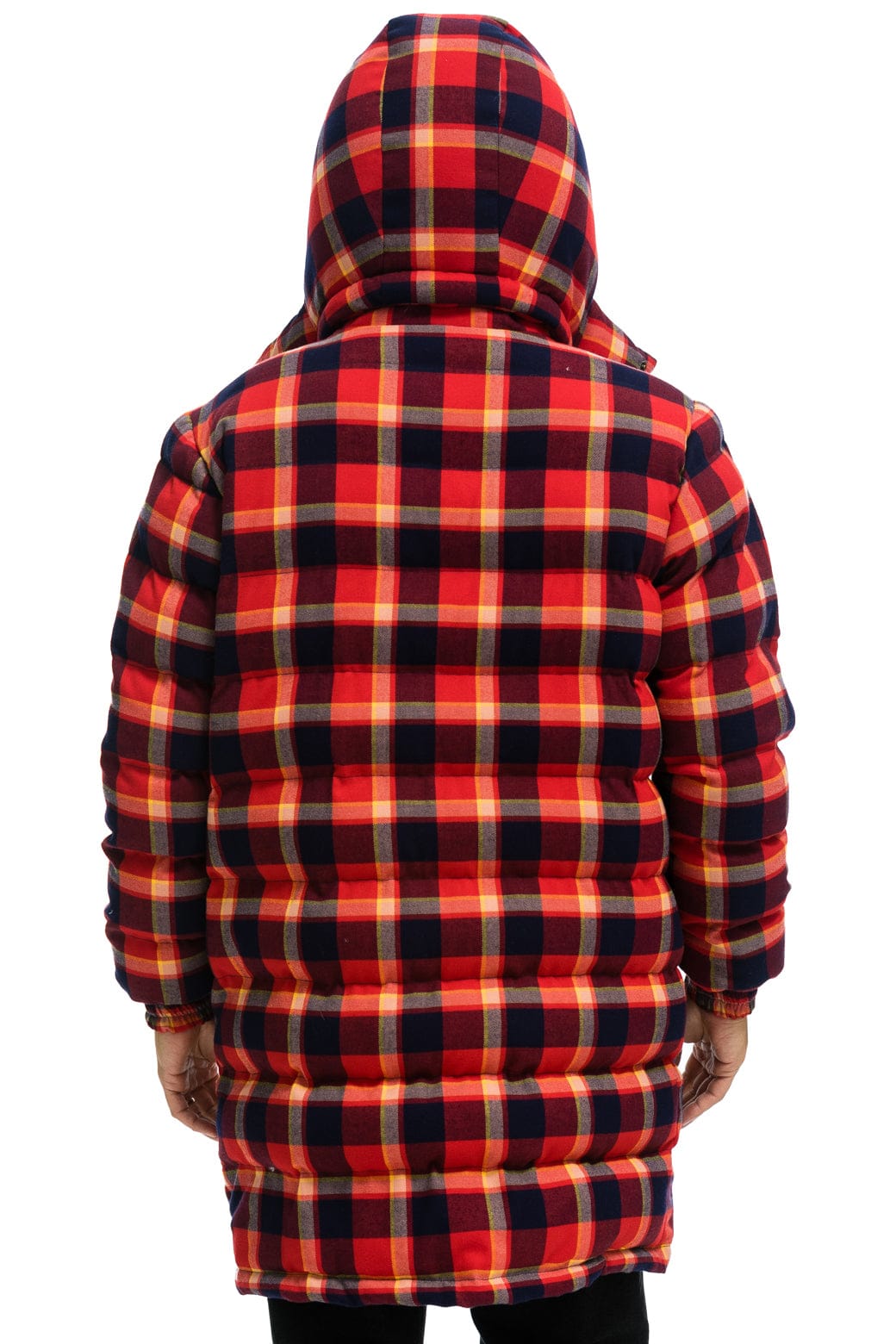 Retro PLAID UNISEX LONG TREKKER JACKET - RUGBY PLAID