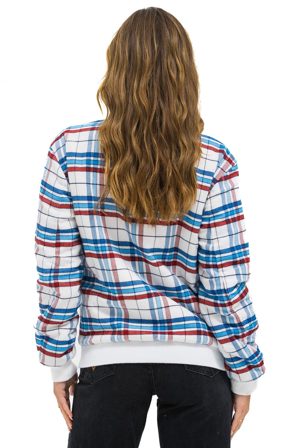 Retro PLAID UNISEX VARSITY JACKET - MONTAUK PLAID