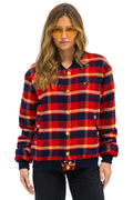 Retro PLAID UNISEX VARSITY JACKET - RUGBY PLAID