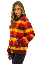 Retro PLAID UNISEX VARSITY JACKET - SURFY PLAID