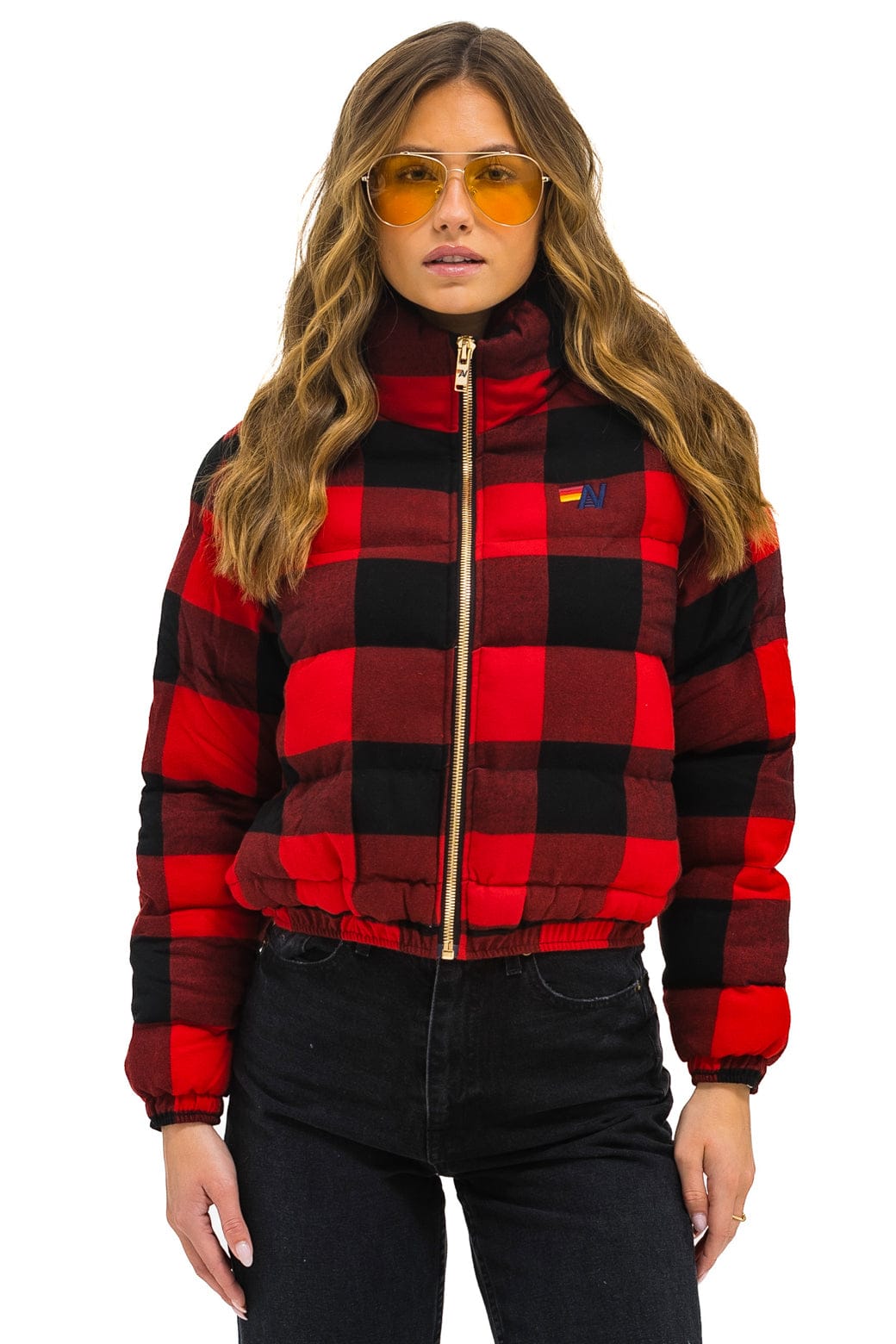 Retro APRES PLAID PUFFER JACKET - BUFFALO PLAID