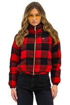 Retro APRES PLAID PUFFER JACKET - BUFFALO PLAID