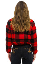 Retro APRES PLAID PUFFER JACKET - BUFFALO PLAID